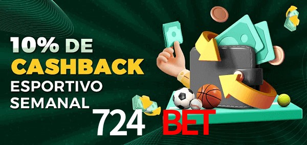 10% de bônus de cashback na 724 Bet